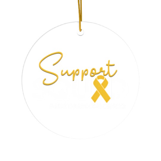 Support Squad Chemo And Caregivers Ceramic Ornaments