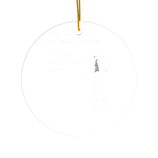 Carol Safety Goggles Science Chemistry Ceramic Ornaments