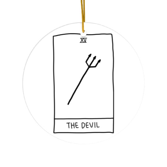 The Devil Tarot Card Ceramic Ornaments