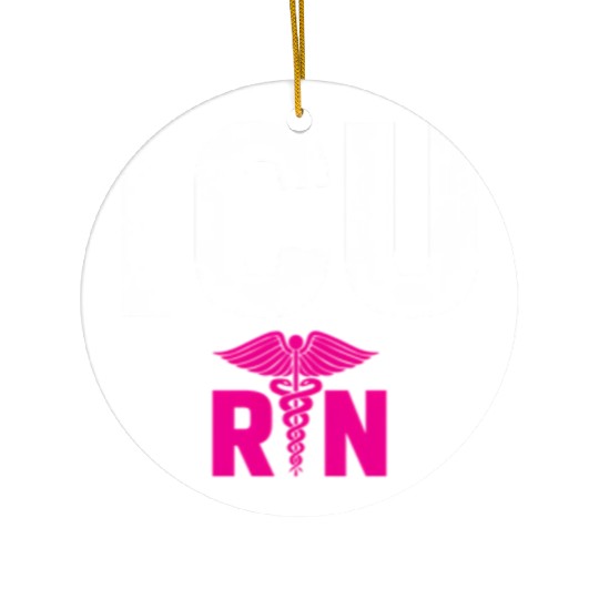 Icu Registered Nurse Intensive Care Unit Rn Staff Ceramic Ornaments