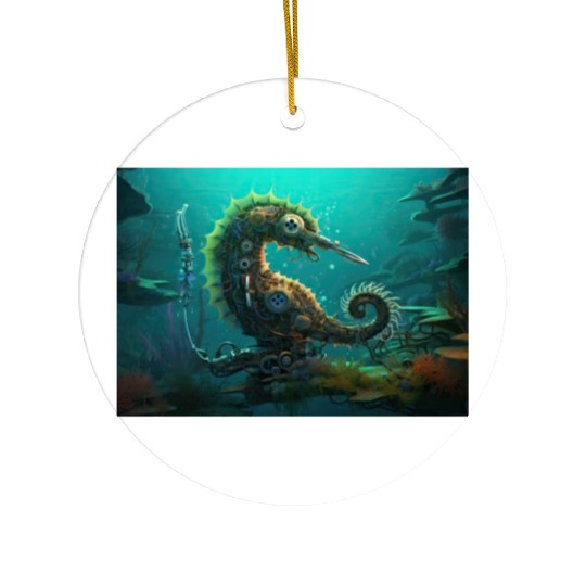 Mechanical Jellyfish Ceramic Ornaments