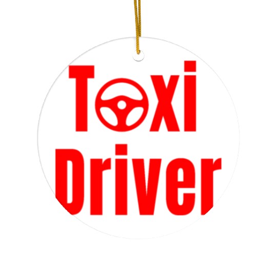 Taxi Driver Ceramic Ornaments