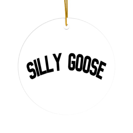 Silly Goose Ceramic Ornaments