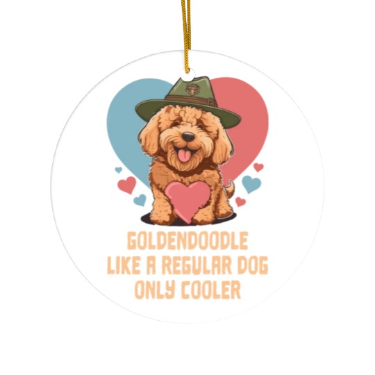 Goldendoodle Like A Regular Dog Only Cooler Cute Ceramic Ornaments