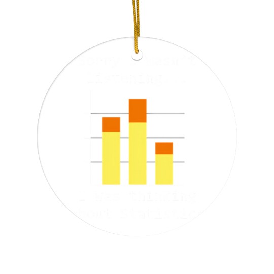 Thinking About Statistics Data Science Ceramic Ornaments