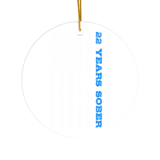 Sobriety 22 Years Sober Ceramic Ornaments