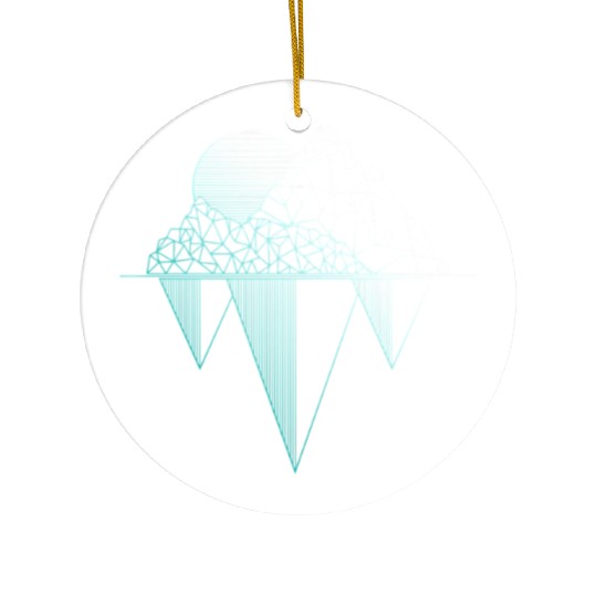 Mountains Hiking Camping Rock Climbing Camper Ceramic Ornaments