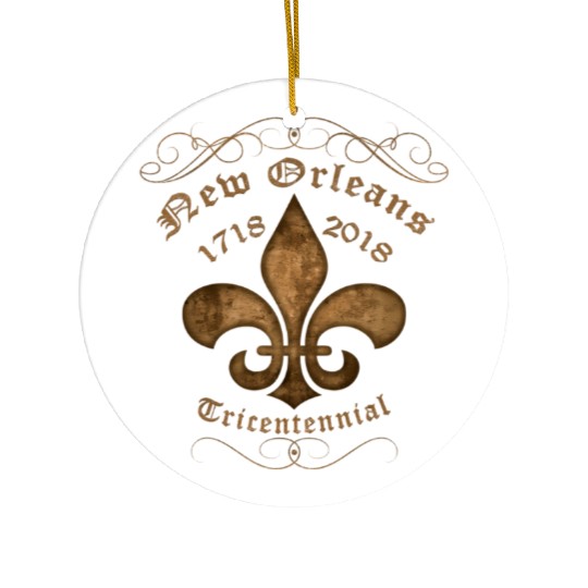 New Orleans Tricentennial Ceramic Ornaments