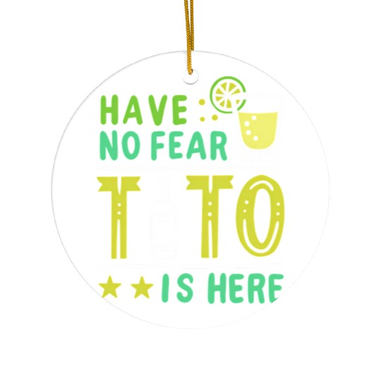 Vodka Tito Is Here Ceramic Ornaments