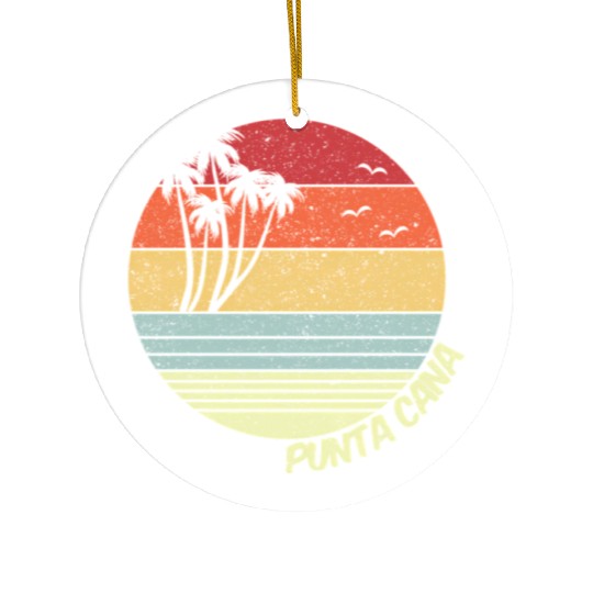 Punta Cana Dominican Republic Vacation Ceramic Ornaments