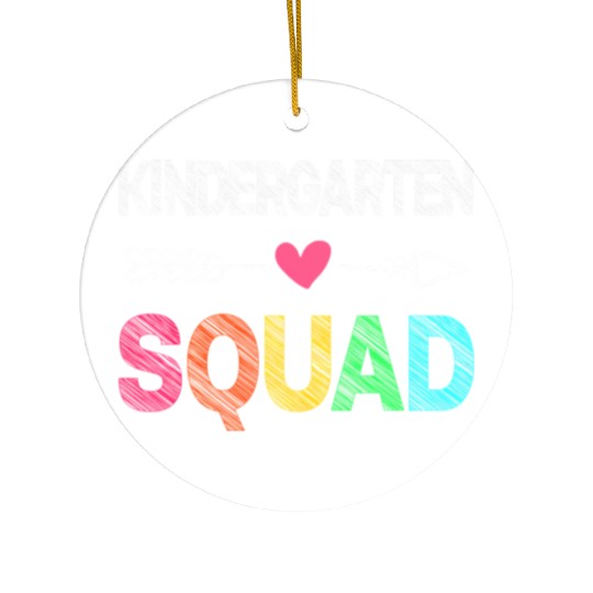 Team Kindergarten Squad Teacher Student Back To Sc Ceramic Ornaments