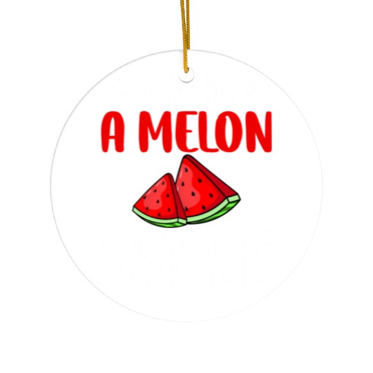 One In A Melon Uncle Watermelon Family Ceramic Ornaments