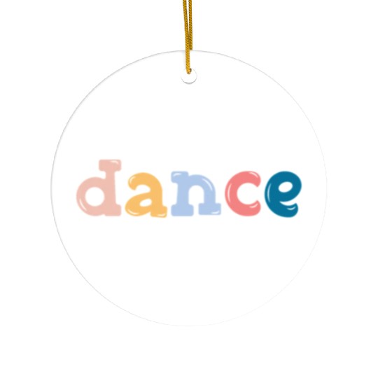dance Sticker Ceramic Ornaments
