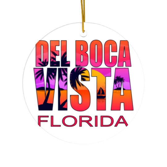 Del Boca Vista Retirement Community Novelty Ceramic Ornaments