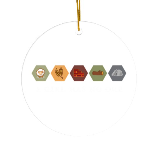 A Has No Ore Settlers Board Game Night Ceramic Ornaments