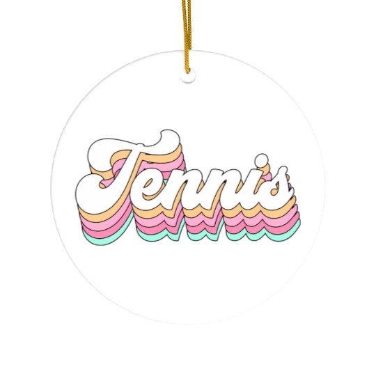Tennis Pastel Aesthetic For N Ceramic Ornaments