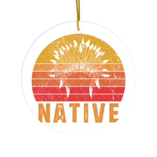 Native American Pride Native Indian Ceramic Ornaments