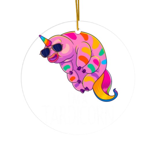 Water Bear Unicorn Tardigrade Science Microbiology Ceramic Ornaments