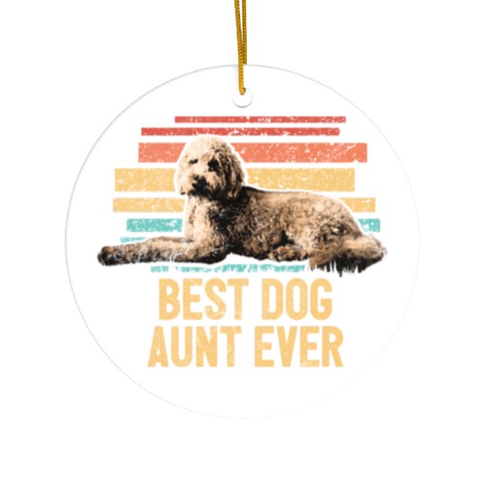 Best Dog Aunt Ever Goldendoodle Dog Mom Doodle Ceramic Ornaments