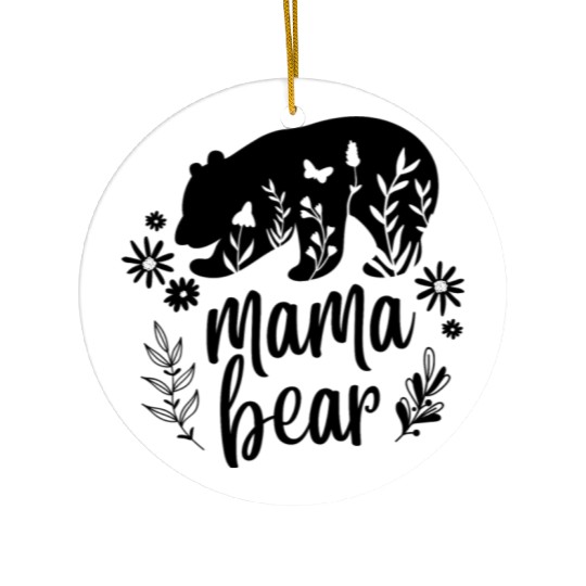 Mama Bear mother's day Ceramic Ornaments