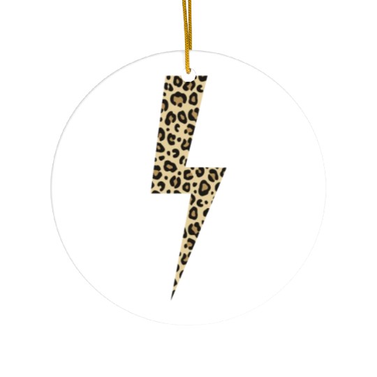 Leopard lightning Predator Africa Ceramic Ornaments