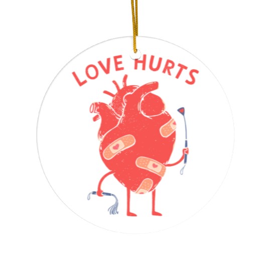 Love Hurts Ceramic Ornaments
