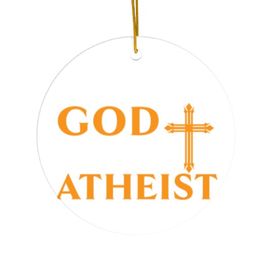 Atheism Anti-Religion Agnostic Freethinker Atheist Ceramic Ornaments