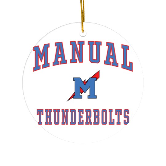 Manual High School Thunderbolts Ceramic Ornaments