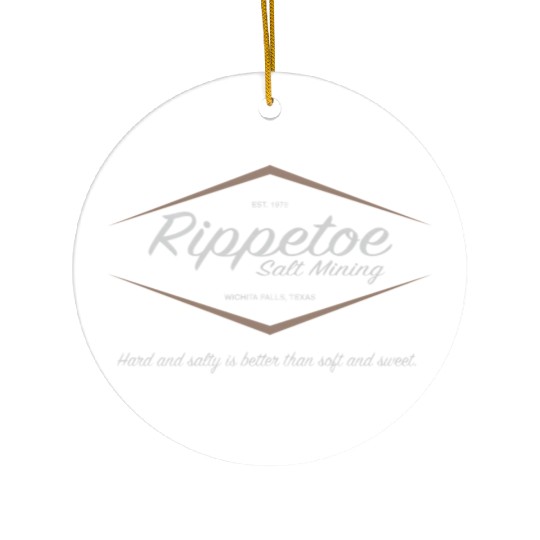 Rippetoe Salt Mining Est 1978 Ceramic Ornaments