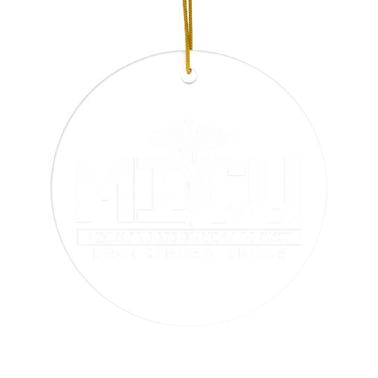 Micu Registered Nurse Intensive Care Unit Rn Staff Ceramic Ornaments