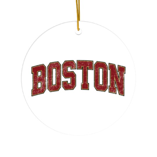 Boston Massachusetts Ma Athletic Sports Ceramic Ornaments