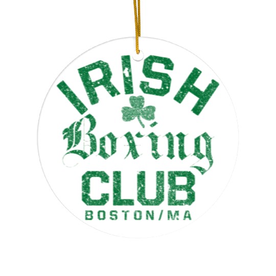 Irish Bong Club Boston Massachusetts Ceramic Ornaments