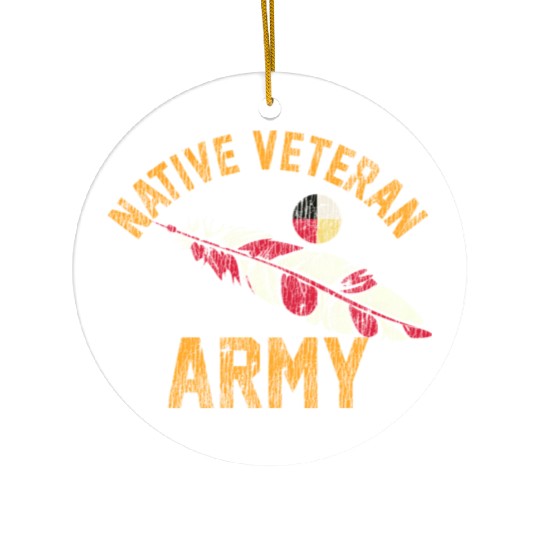 Native American Vietnam Veteran Ceramic Ornaments