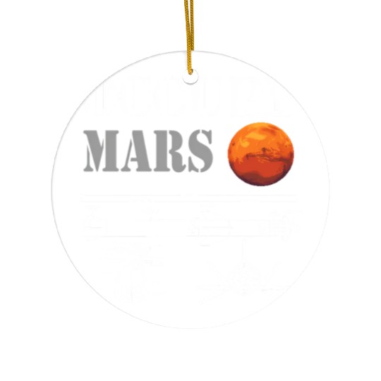 Occupy Mars Starship Rocket Ceramic Ornaments