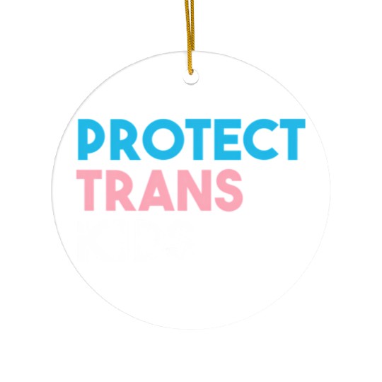 Protect Trans Transgender Pride Ceramic Ornaments