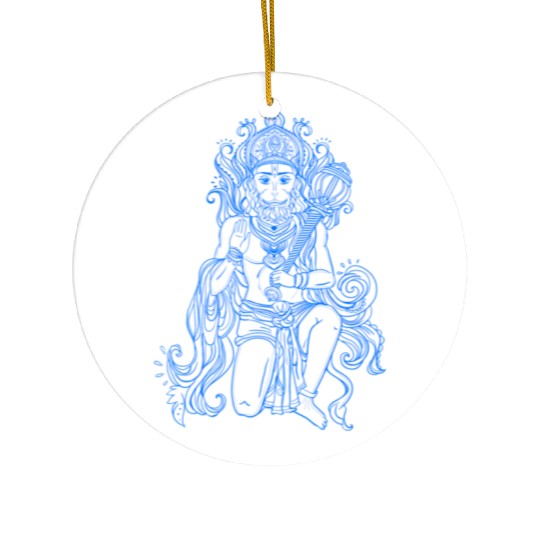 Lord Hanuman The Monkey God Yoga Ceramic Ornaments