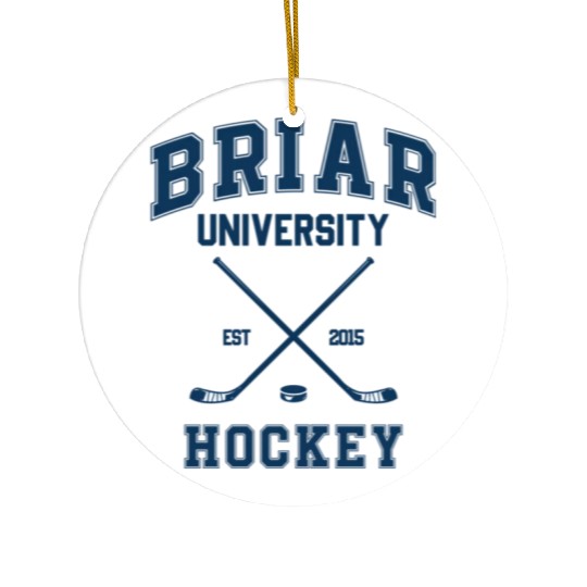 Briar U Hockey Off Campus Graham 44 Two Side Ceramic Ornaments