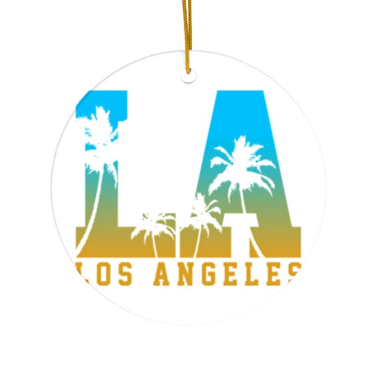 Los Angeles La California Ceramic Ornaments