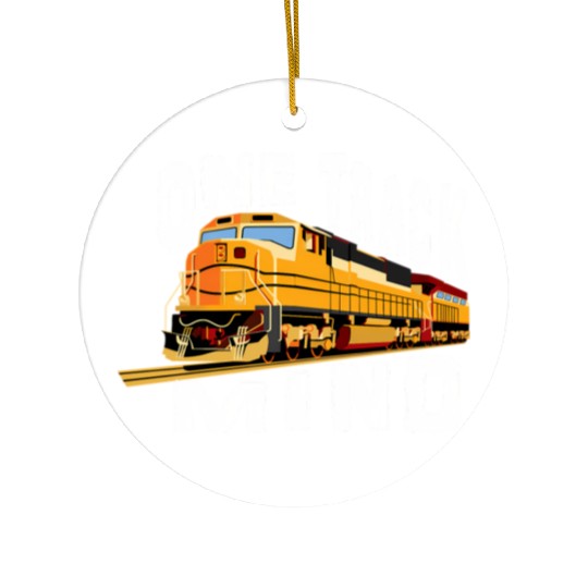 One Track Mind Train Engine Ceramic Ornaments