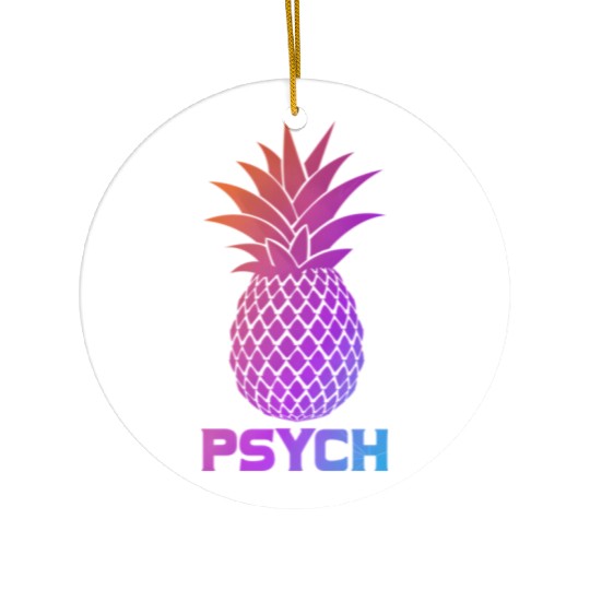 Psych Ico Pineapple Awesome Sweet Fruit Summer Ceramic Ornaments