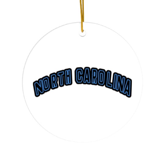 North Carolina State Charlotte Varsity Ceramic Ornaments