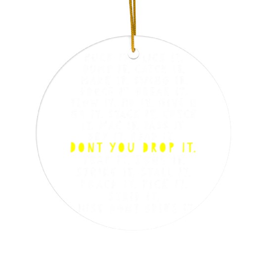 Ultimate Frisbee Game Language Frowler Disc Golf Ceramic Ornaments