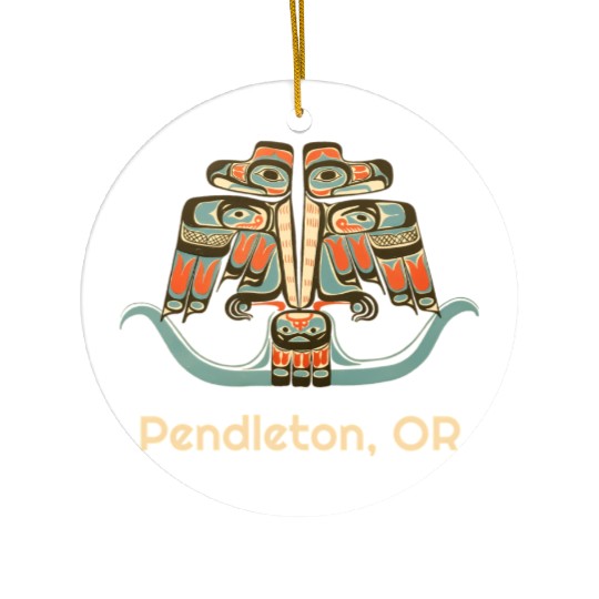 Pendleton Oregon Thunderbird Nw Native American Ceramic Ornaments
