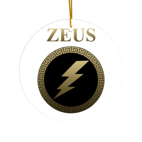 Zeus Ancient Greek God Thunderbolt Ceramic Ornaments