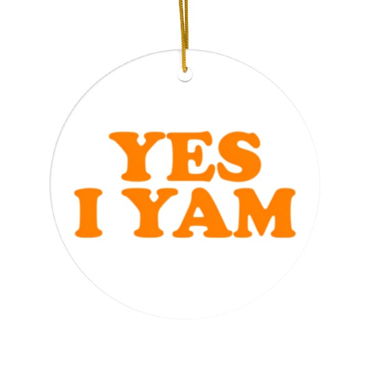 Shes My Sweet Potato Yes I Yam Ceramic Ornaments