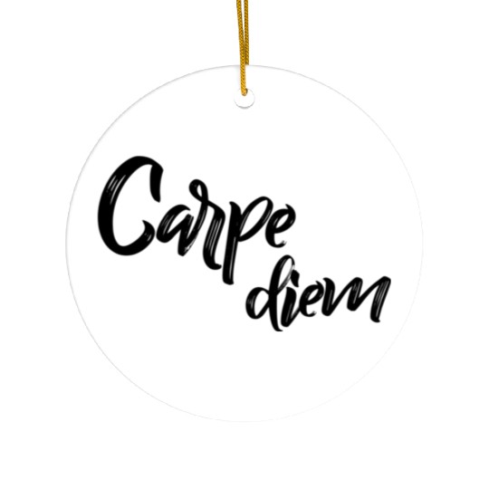 Carpe Diem Seize The Day Yoga Ceramic Ornaments
