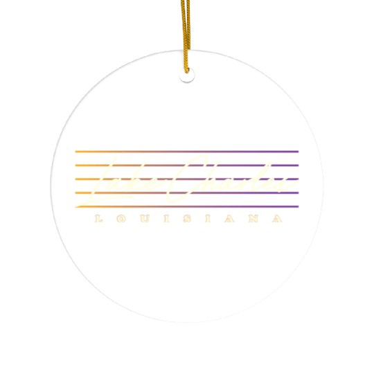 Lake Charles Louisiana Style Ceramic Ornaments