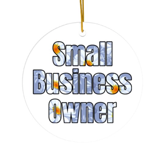Small Business Oowner daisy Ceramic Ornaments