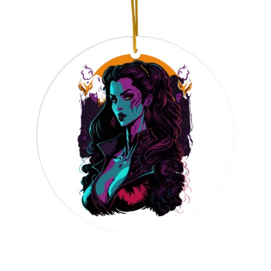 Vampire Girl Ceramic Ornaments