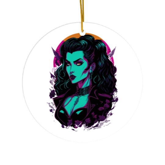 Vampire Girl Ceramic Ornaments